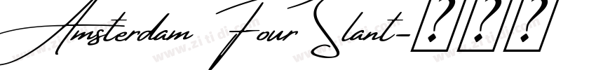Amsterdam Four Slant字体转换